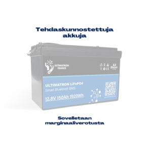 Tehdaskunnostetut Ultimatron litium-akut