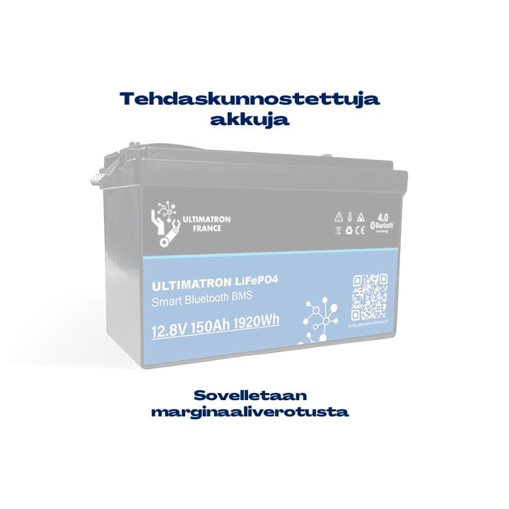 Tehdaskunnostetut Ultimatron litium-akut