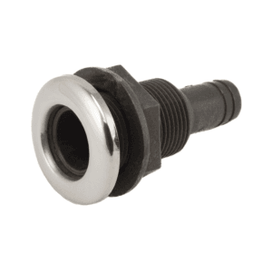 Nailon/RST läpivienti 19mm letkulle, suora