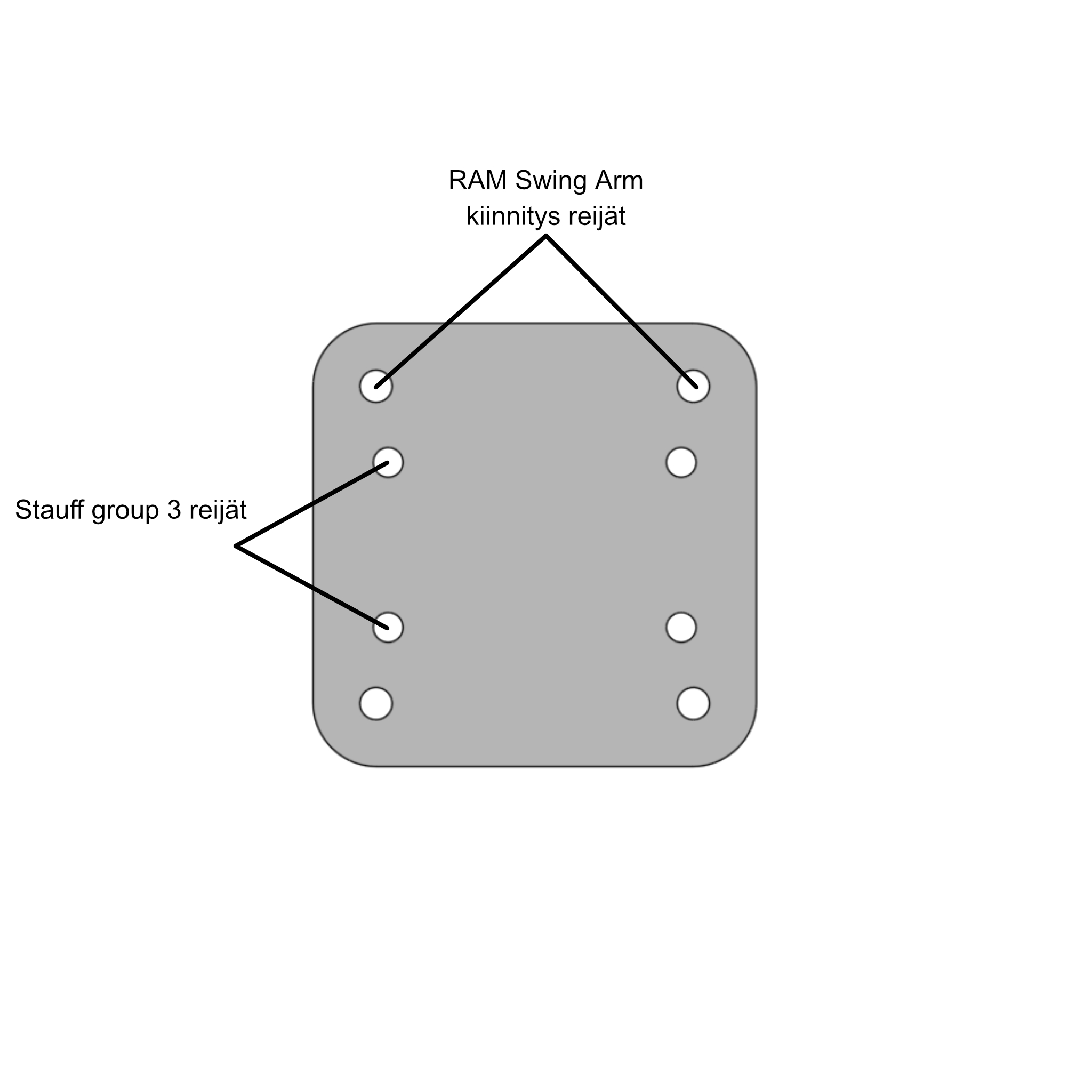 Kaidekiinnityslevy - RAM Swing Arm - Image 5